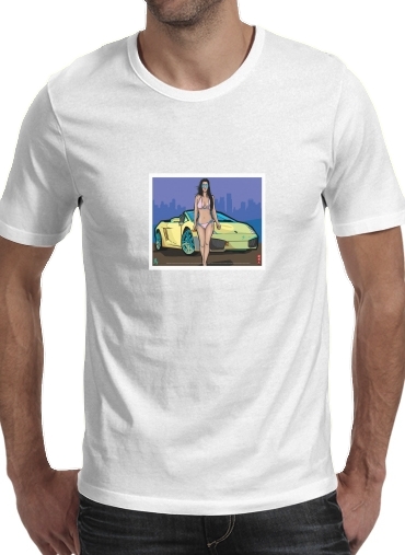  GTA collection: Bikini Girl Florida Beach para Camisetas hombre