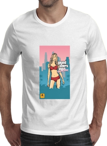  GTA collection: Bikini Girl Miami Beach para Camisetas hombre