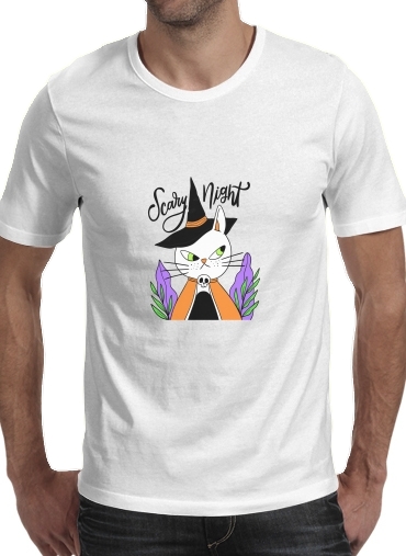  halloween cat sorcerer para Camisetas hombre