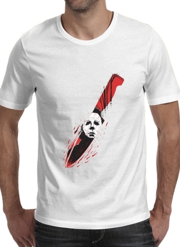  Hell-O-Ween Myers knife para Camisetas hombre