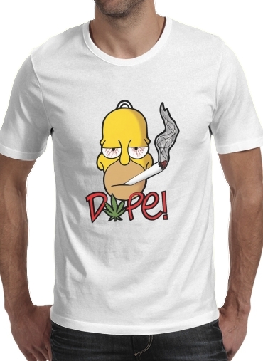  Homer Dope Weed Smoking Cannabis para Camisetas hombre