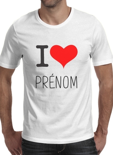  I love NAME custom para Camisetas hombre