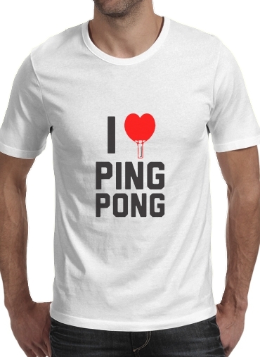  I love Ping Pong para Camisetas hombre
