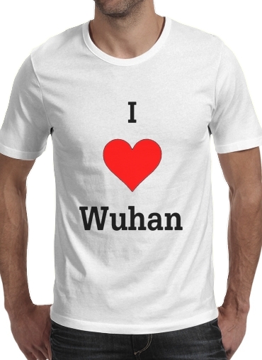  I love Wuhan Coronavirus para Camisetas hombre
