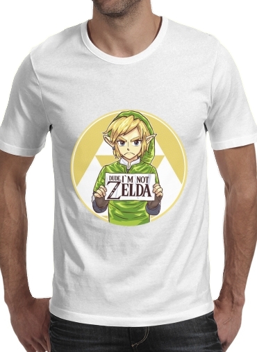 negro- Im not Zelda para Camisetas hombre