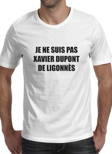  Je ne suis pas Xavier Dupont De Ligonnes Criminel para Camisetas hombre