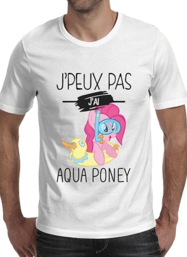  Je peux pas jai aqua poney girly para Camisetas hombre