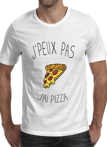  Je peux pas jai pizza para Camisetas hombre