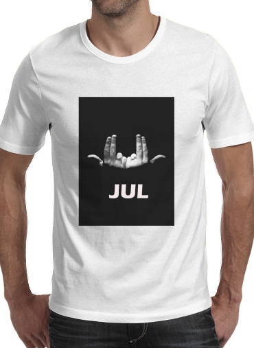 negro- Jul Rap para Camisetas hombre