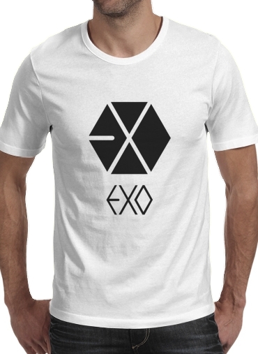 negro- K-pop EXO - PTP para Camisetas hombre