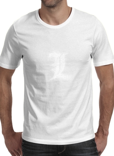  L Smoke Death Note para Camisetas hombre