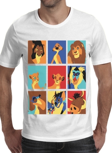 negro- Lion pop para Camisetas hombre