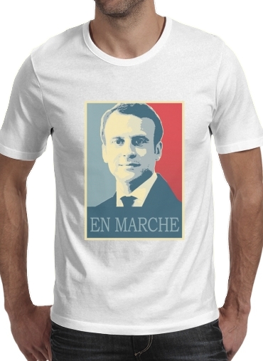 Macron Propaganda En marche la France para Camisetas hombre