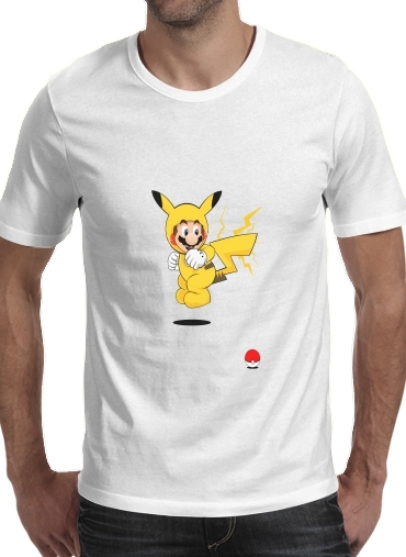  Mario mashup Pikachu Impact-hoo! para Camisetas hombre