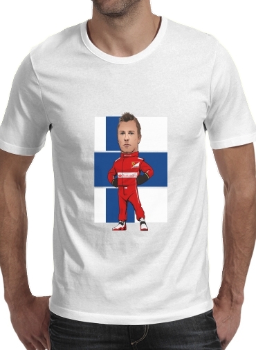  MiniRacers: Kimi Raikkonen - Ferrari Team F1 para Camisetas hombre