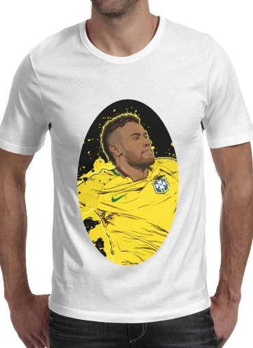 negro- Neymar Carioca Paris para Camisetas hombre
