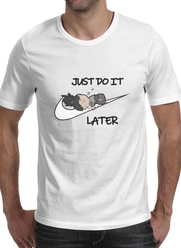  Nike Parody Just do it Later X Shikamaru para Camisetas hombre