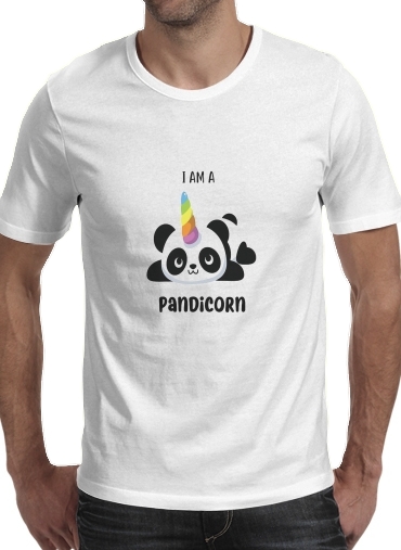  Panda x Licorne Means Pandicorn para Camisetas hombre