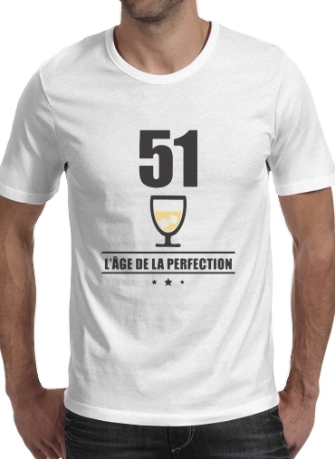 negro- Pastis 51 Age de la perfection para Camisetas hombre