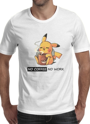  Pikachu Coffee Addict para Camisetas hombre