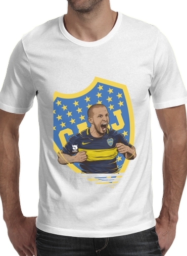 negro- Pipa Boca Benedetto Juniors  para Camisetas hombre
