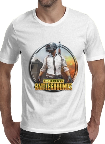 negro- playerunknown's battlegrounds PUBG para Camisetas hombre