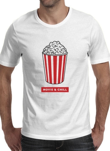  Popcorn movie and chill para Camisetas hombre