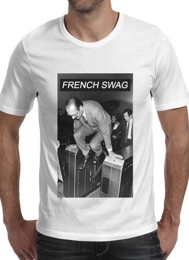 negro- President Chirac Metro French Swag para Camisetas hombre