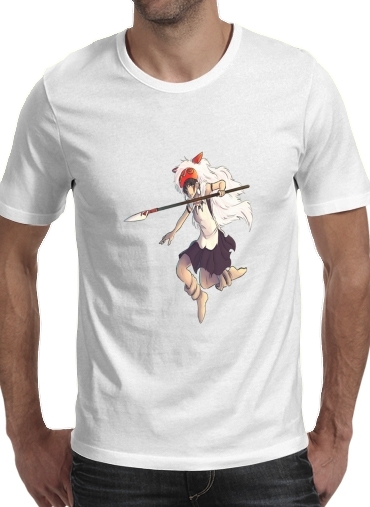 negro- Princess Mononoke para Camisetas hombre