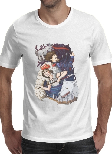  Princess Mononoke Inspired para Camisetas hombre