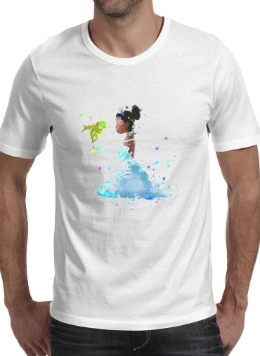  Princess Tiana Watercolor Art para Camisetas hombre