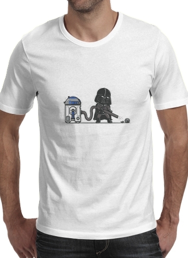 negro- Robotic Hoover para Camisetas hombre