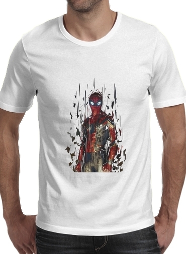 negro- Spiderman Poly para Camisetas hombre