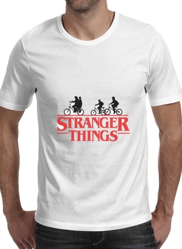  Stranger Things by bike para Camisetas hombre