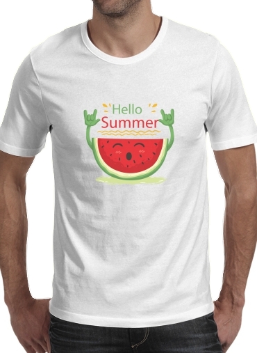  Summer pattern with watermelon para Camisetas hombre