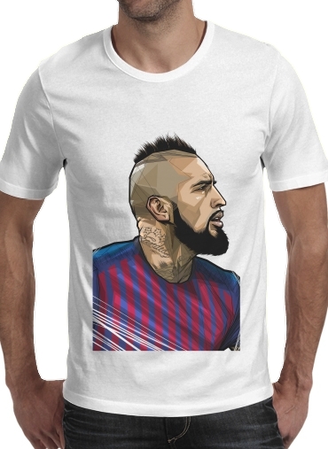 negro- Vidal Chilean Midfielder para Camisetas hombre
