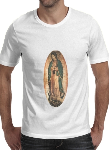 negro- Virgen Guadalupe para Camisetas hombre