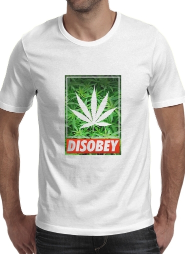  Weed Cannabis Disobey para Camisetas hombre