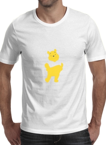negro- Winnie The pooh Abstract para Camisetas hombre