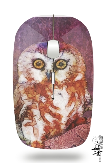  abstract cute owl para Ratón óptico inalámbrico con receptor USB