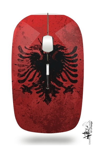  Albanie Painting Flag para Ratón óptico inalámbrico con receptor USB