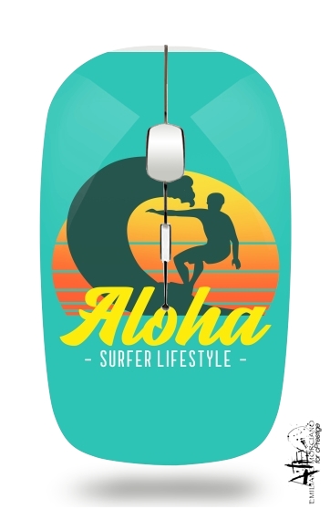  Aloha Surfer lifestyle para Ratón óptico inalámbrico con receptor USB