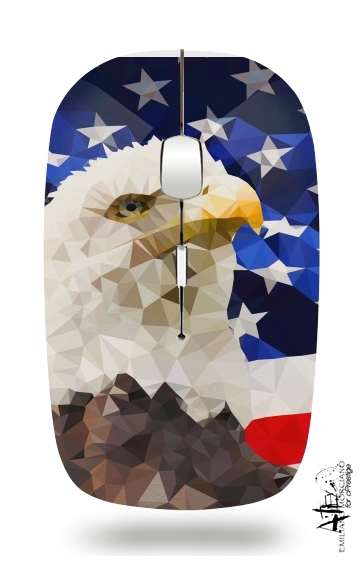  American Eagle and Flag para Ratón óptico inalámbrico con receptor USB