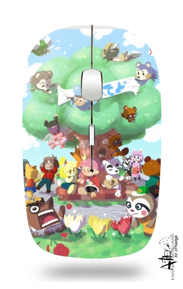  Animal Crossing Artwork Fan para Ratón óptico inalámbrico con receptor USB