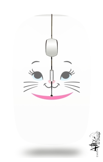  Aristochat Marie Face art para Ratón óptico inalámbrico con receptor USB