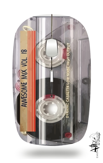  Awesome Mix Cassette para Ratón óptico inalámbrico con receptor USB
