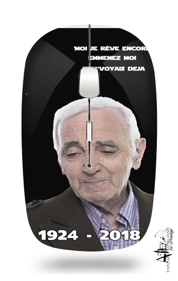  Aznavour Hommage Fan Tribute para Ratón óptico inalámbrico con receptor USB