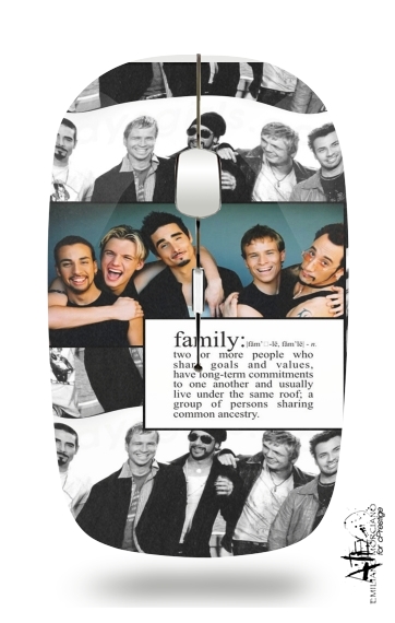  Backstreet Boys family fan art para Ratón óptico inalámbrico con receptor USB