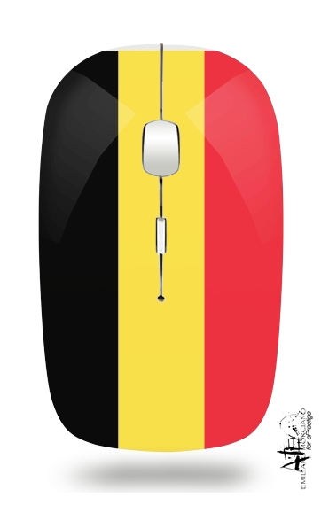  Belgium Flag para Ratón óptico inalámbrico con receptor USB
