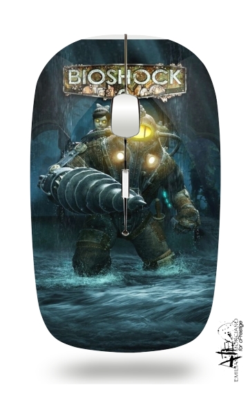  Big Daddy x Rosie Bioshock Art para Ratón óptico inalámbrico con receptor USB